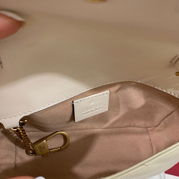❤️SOLD❤️GUCCIWhite Super Mini GG Marmont Bag✨ - Picture 14 of 17